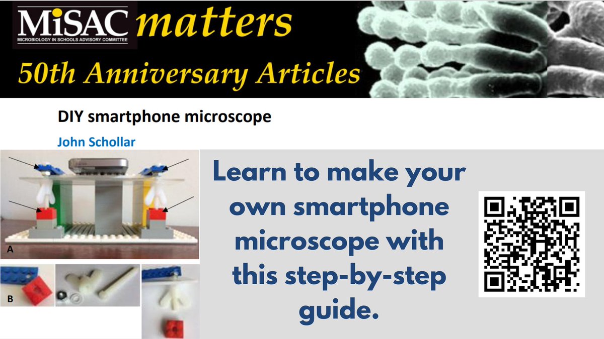 Fancy making your own smartphone microscopy to view microbes? Take a look at this article by John Schollar. Inexpensive and fun to build with great results.