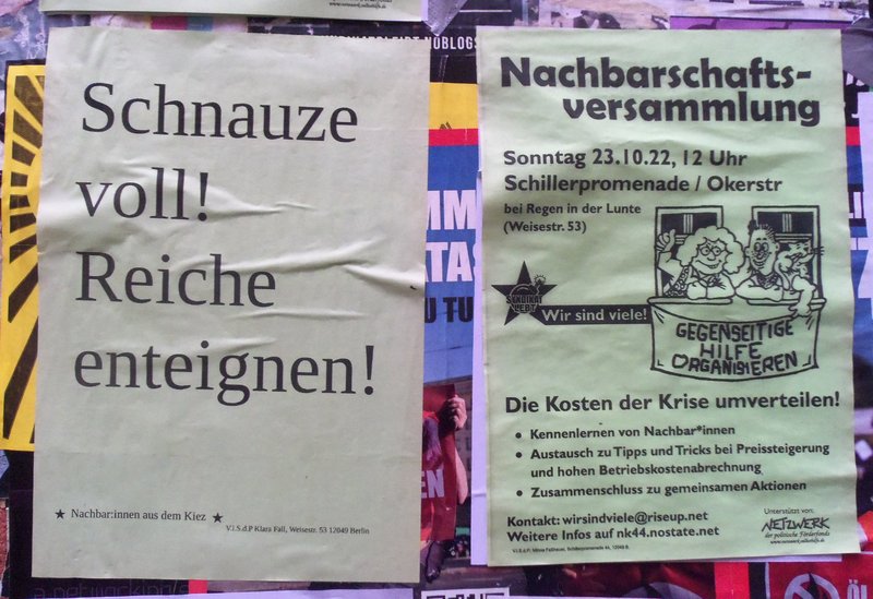nk_12049's tweet photo. Kommt zur Nachbarschaftsversammlung "Die Kosten d. Krise umverteilen!"
#Schillerkiez #Neukölln am Sonntag, den 23. Oktober 2022 um 12 Uhr Schillerpromenade/Okerstr.
siehe :https://t.co/NT8I6lxhNj
#Preisproteste #Umverteilen #b1211 https://t.co/XlEzQ1PB51