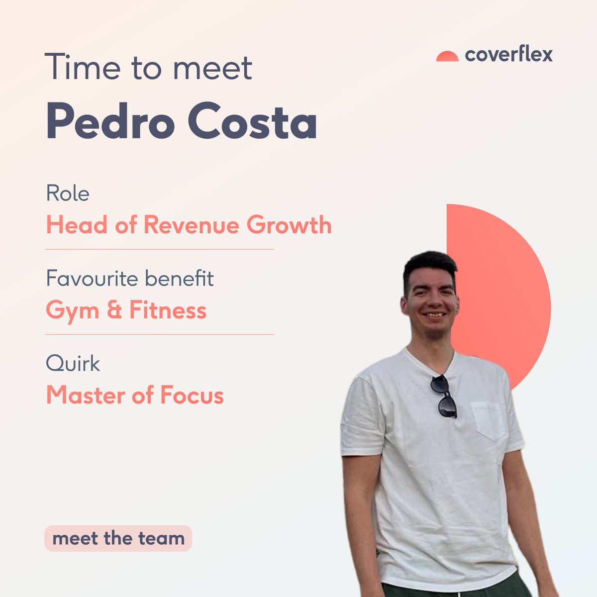 getcoverflex's tweet photo. Have you met Pedro? Our Head of Revenue Growth at #Coverflex. After only 2 years, Pedro leads a growing team going to new markets, after leading outstanding growth in Portugal. “Every new day is an opportunity to learn something new. And that makes you look forward to tomorrow.” https://t.co/KWqZRpftHA