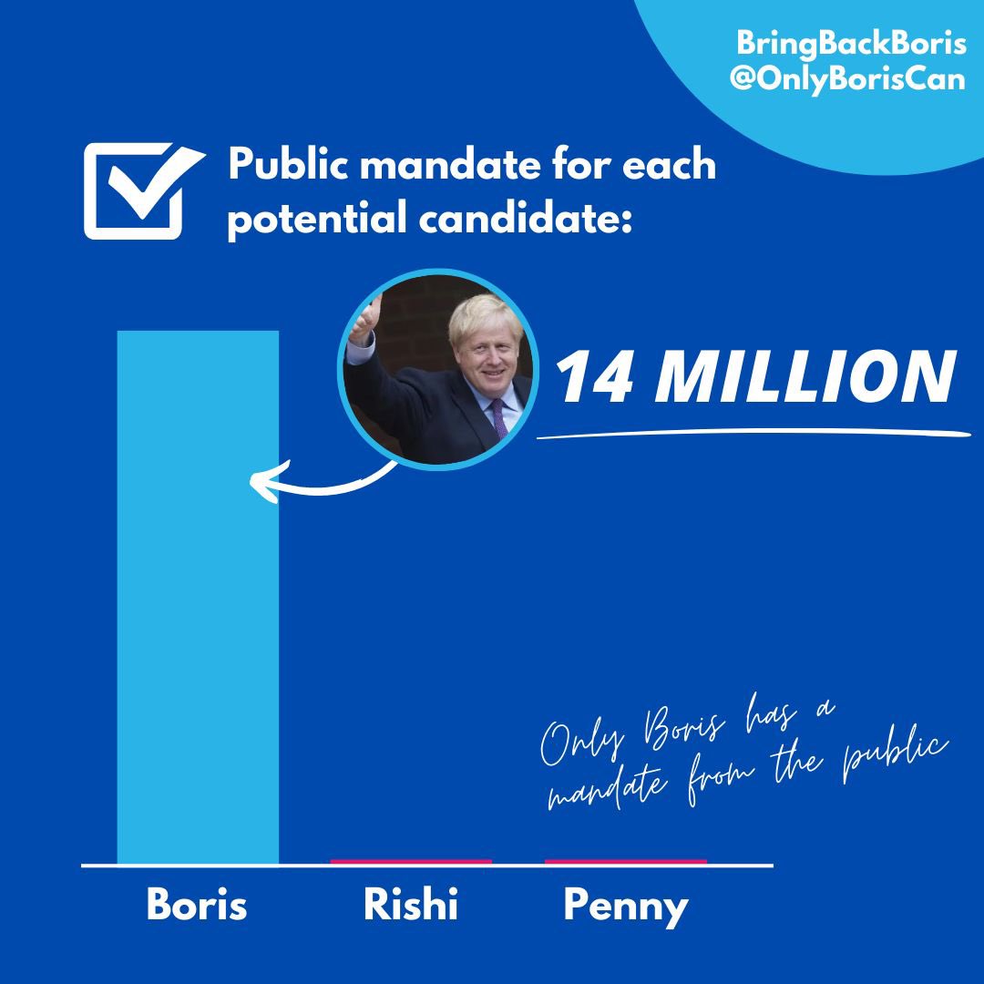 OnlyBorisCan's tweet photo. Only @BorisJohnson has a mandate from the British public. The choice is clear: it’s Boris or a general election. #BringBackBoris 🗳 https://t.co/ICBCtW55V2