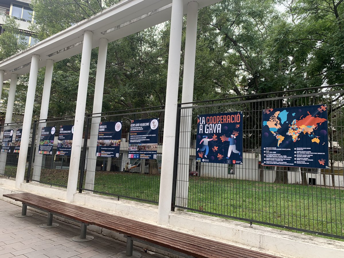 Gavadretshumans's tweet photo. Si encara no ho heu fet, visiteu l’exposició sobre les entitats de cooperació de #Gavà a la rambla amb la Torre Lluc. https://t.co/B5XEaw2oDj
