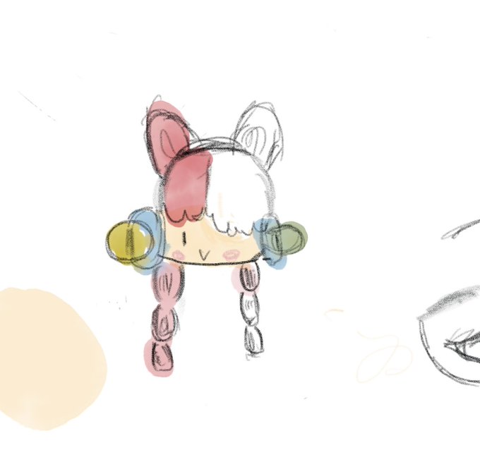 小学生の姪っ子が描いたウタ。ちゃんと特徴とらえてて上手 