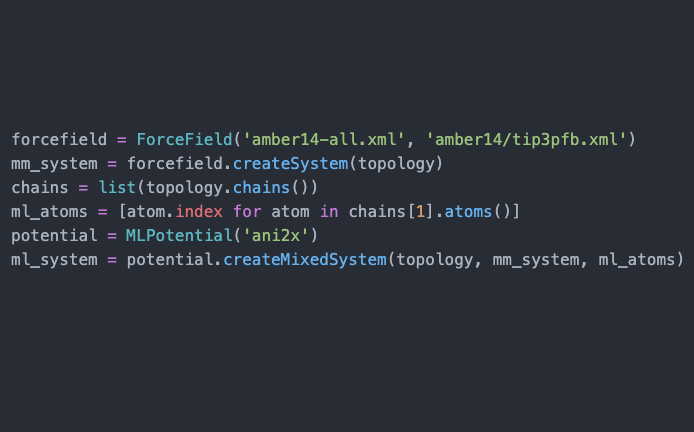 The OpenMM 8 beta is finally here! 🚀

OpenMM 8 adds exciting new features, including support for GPU-accelerated hybrid ML/MM simulations using ML potentials like ANI and other models built in <a href="/PyTorch/">PyTorch</a>!

Read more about the beta and how to try it:
simtk.org/plugins/phpBB/…
