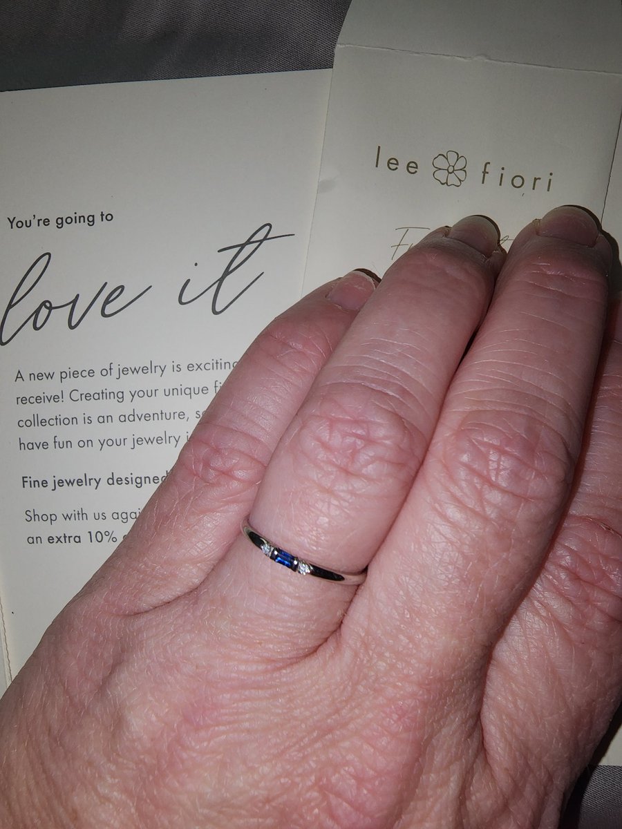 Love my East-West Minimalist ring from Lee Fiori! I picked it they crafted it just for me! #leefiori