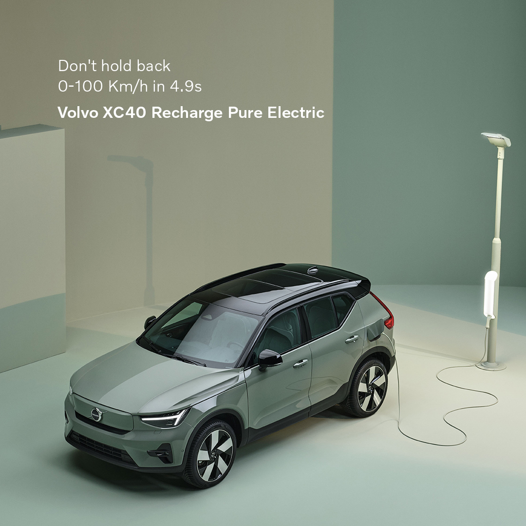 Performance is a pleasure in the Volvo XC40 Recharge Pure Electric. Learn more about what the future has to offer bit.ly/3MPedgc. #XC40Recharge #FutureIsElectric