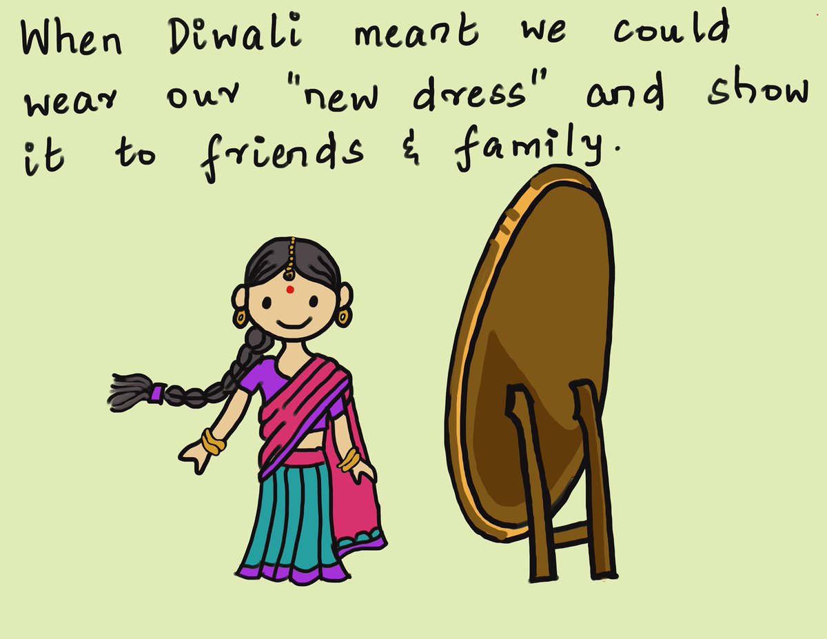 tameshru's tweet photo. At a time when on-demand online shopping wasn’t available, we’d eagerly wait for Diwali to get a new dress and show it to our friends and family. #CountdownToDiwali https://t.co/NFcjHaUEml