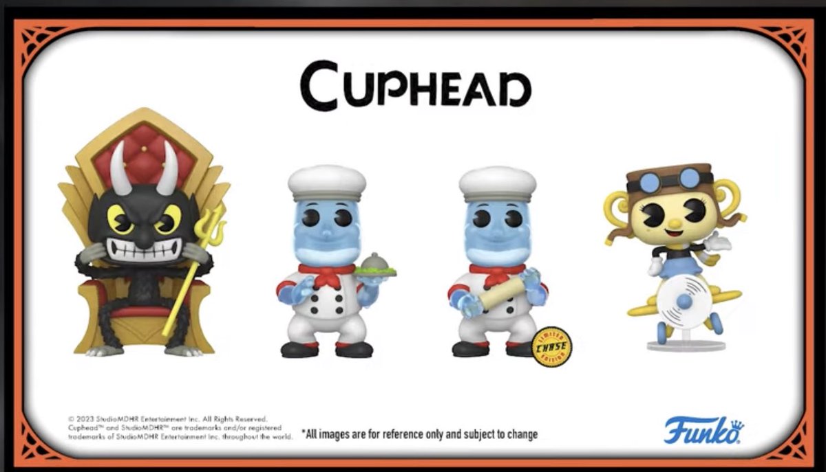 New Cuphead Pops are available for preorder at Hot Topic! #Ad #Cuphead . bit.ly/3yYBbf0