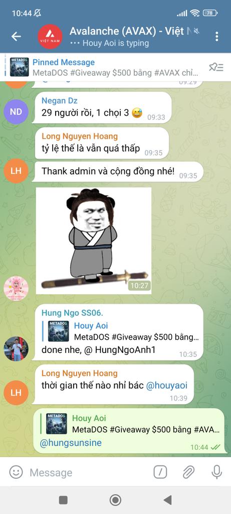 hungsunsine's tweet photo. @houyaoi @PlayMetaDOS @Avalanche_vn @mtaibigcoin
@peter61884517 https://t.co/mwt5SIBgGh