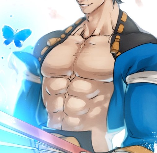 When someone brings up abs. He has to step into the conversation.