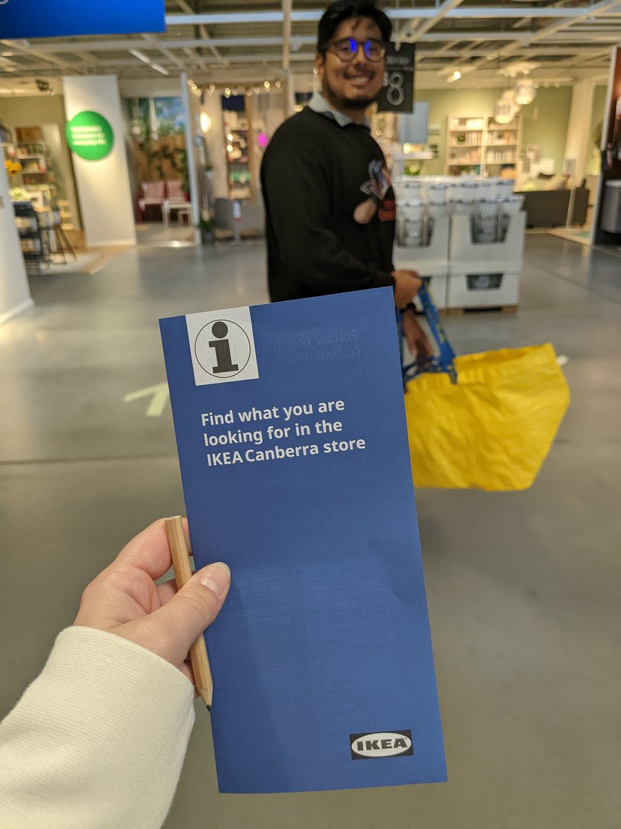 EJGehrmann's tweet photo. Our first IKEA adventure as a couple! Stay tuned to find out if @glvz and I survive putting furniture together 😂 https://t.co/3ykGHARliO