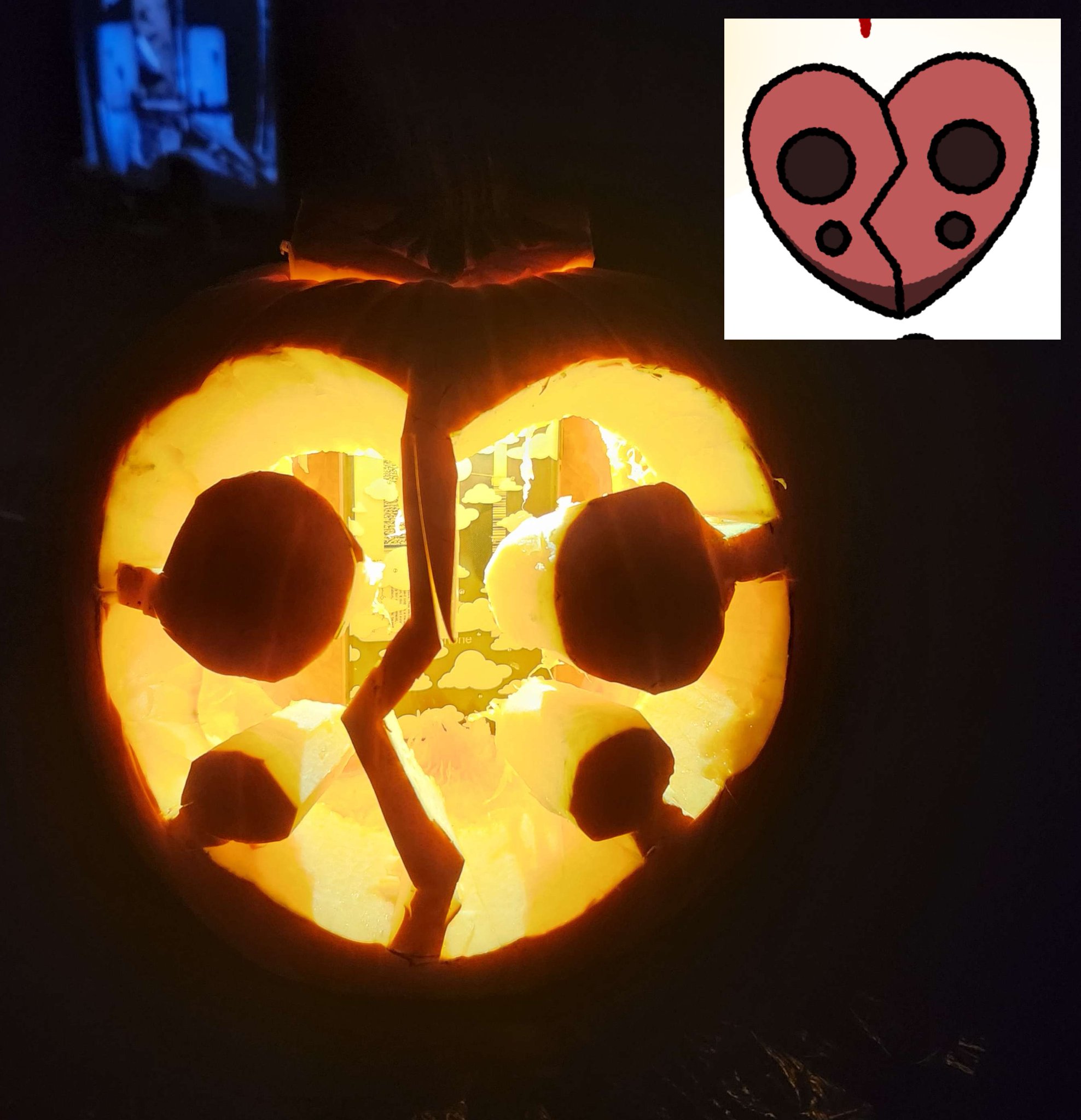 ven on Twitter "tried 2 make a cogito carved pumpkin, it came out a