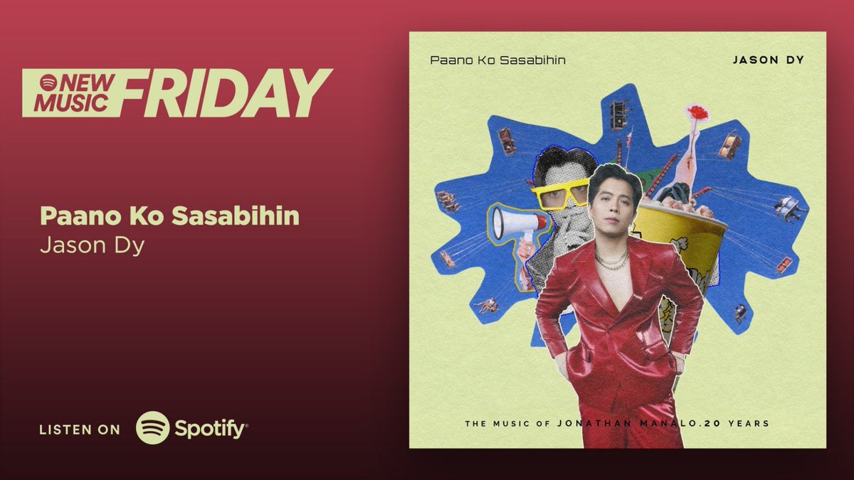 JasonJamesDy's tweet photo. My newest song 'Paano Ko Sasabihin”, is featured on @Spotify’s ‘New Music Friday Philippines’ playlist!

Thank you so much, @Spotify!

Check it here: https://t.co/mcWyZmbAkk

#JasonDy #JM20 #OPMFresh https://t.co/DSrfkLRVpz