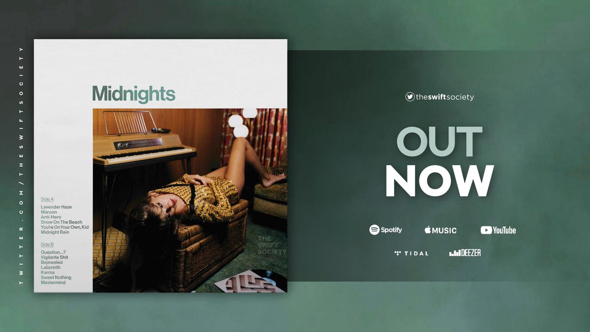 🚨| 'Midnights' by <a href="/TaylorSwift13/">Taylor Swift</a> is OUT NOW!