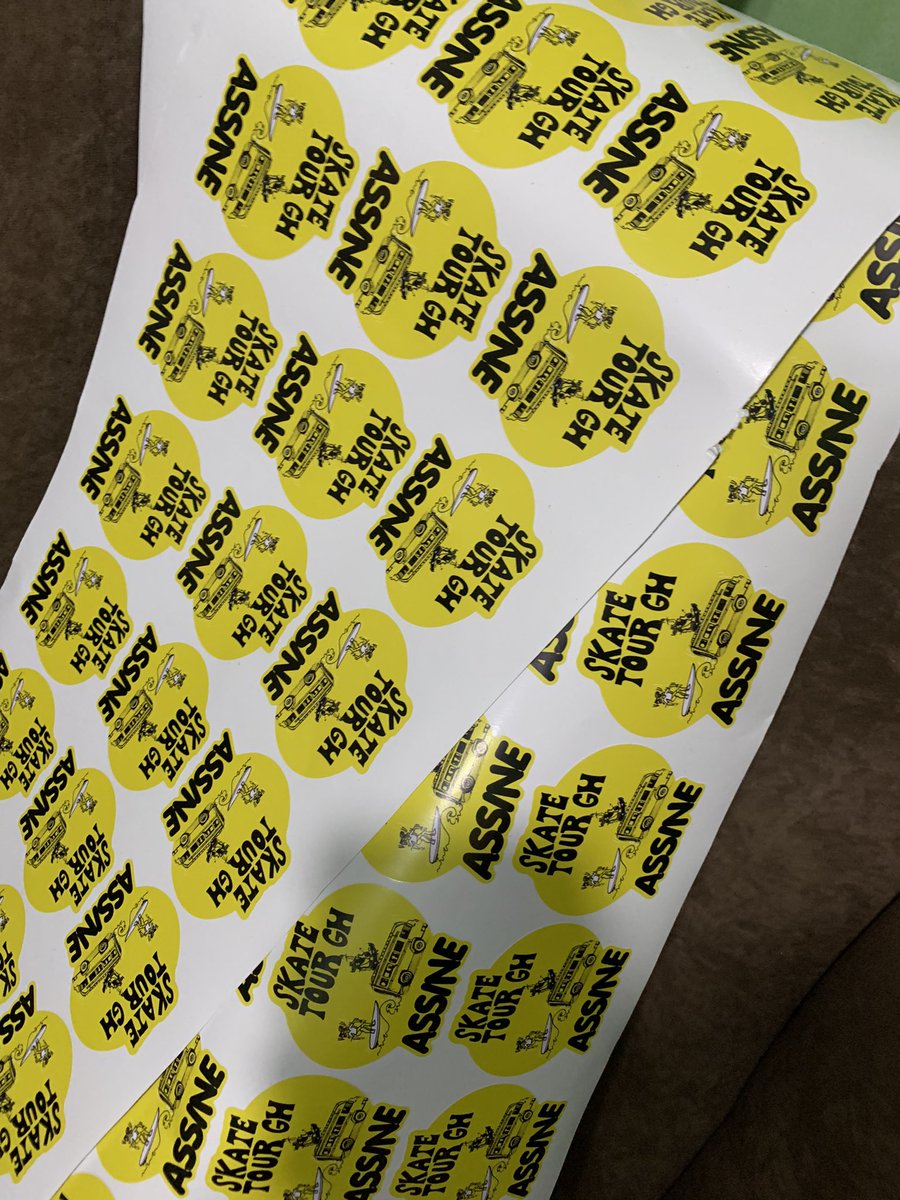 StickerGhanaltd's tweet photo. 7 Different Die Cut Stickers for @Surf_Ghana SkateTourGh 22  

Premium Quality Stickers @ Great Prices 
We Print Happiness 

#SurfGhana #skateboardingGh #SurfingGh #SkateTourGh https://t.co/MTxrjJnIq1