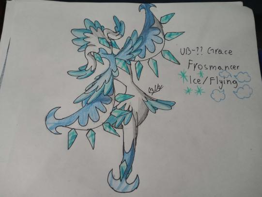 DeepZekrom's tweet photo. #BeastMonth Day 20, Delicate! UB-?? Grace aka Frosmancer the Skating Pokemon, an Ice Flying type based on Harpies, Mannequins and Ice Skating
#fakemon #fakemonartist #artchallenge #ultrabeast https://t.co/qUxUWdY7ng