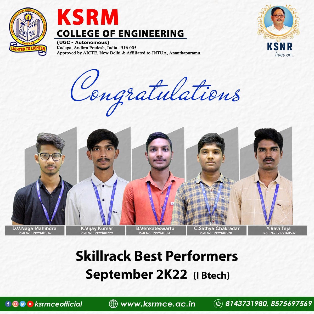 ksrmceofficial's tweet photo. #skillrack #skillrackchallenge #skillrackbestperformers #skillracktest #ksrmskillrack #ksrm #ksrmce #kandulagroups #engineering #kadapa #aicte #jntua #IntiativesofMHRD #ugc #iic https://t.co/CMkii8ZI65