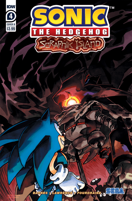 Secondary cover for #IDWSonic's #ScrapnikIsland mini-series. Artwork by .#SonicNews 