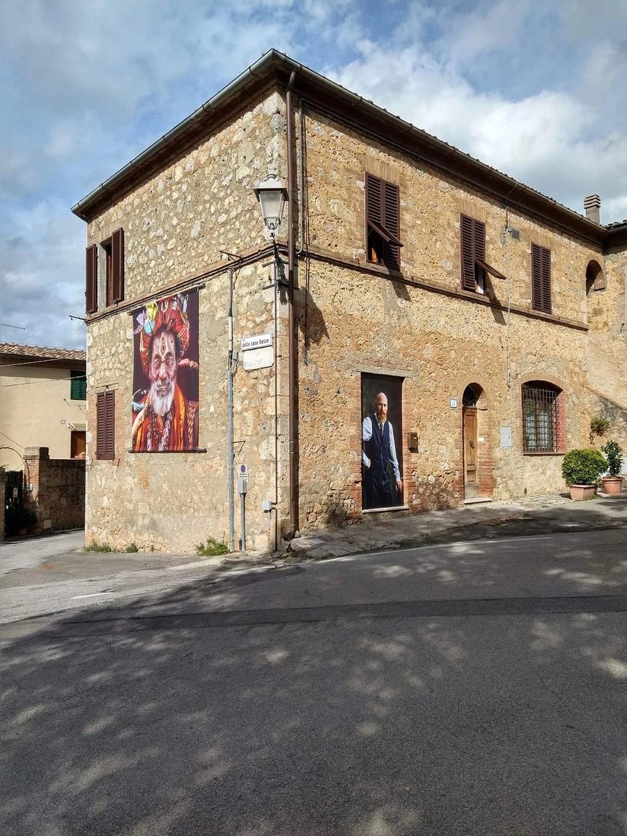 serg05051983's tweet photo. Hello, my friends! 👋😊

These days in the historical center of the city of Sovicille, Italy, the exhibition Siena Awards "Face to face" is being held, which presents my work.  

Photos are hung right on the walls of houses. https://t.co/vYomxUkD6o