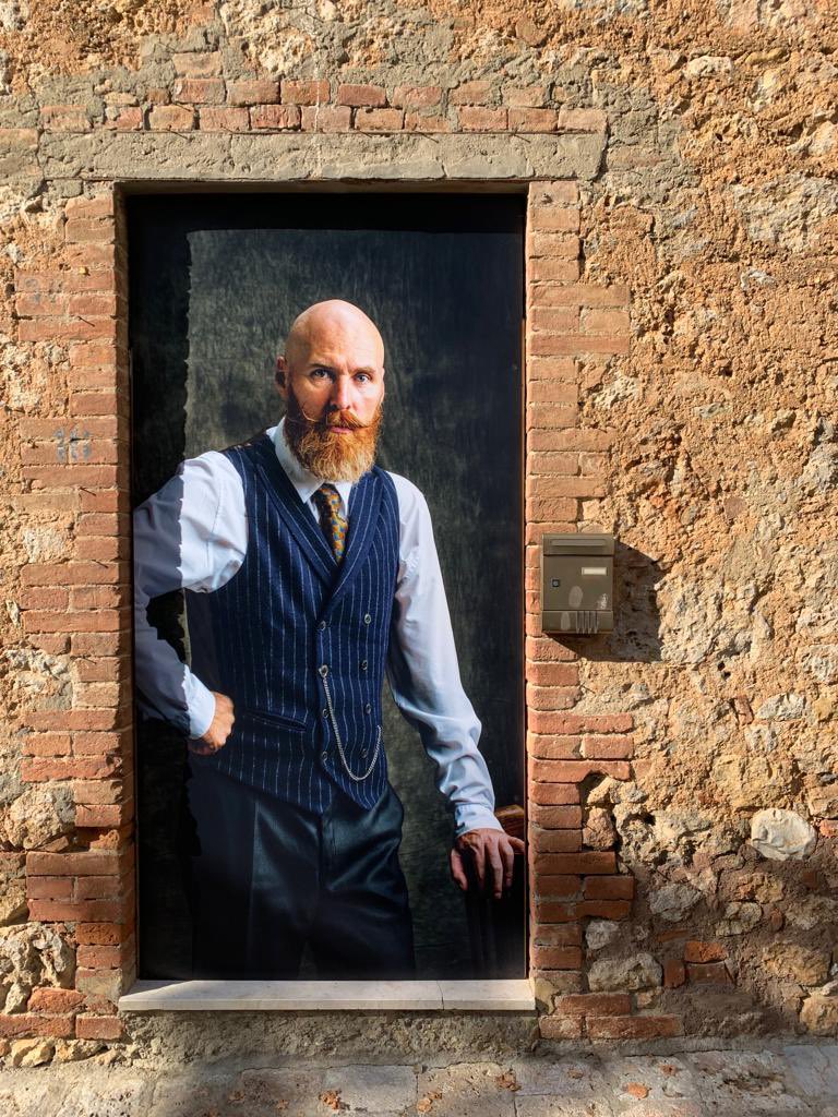 serg05051983's tweet photo. Hello, my friends! 👋😊

These days in the historical center of the city of Sovicille, Italy, the exhibition Siena Awards "Face to face" is being held, which presents my work.  

Photos are hung right on the walls of houses. https://t.co/vYomxUkD6o