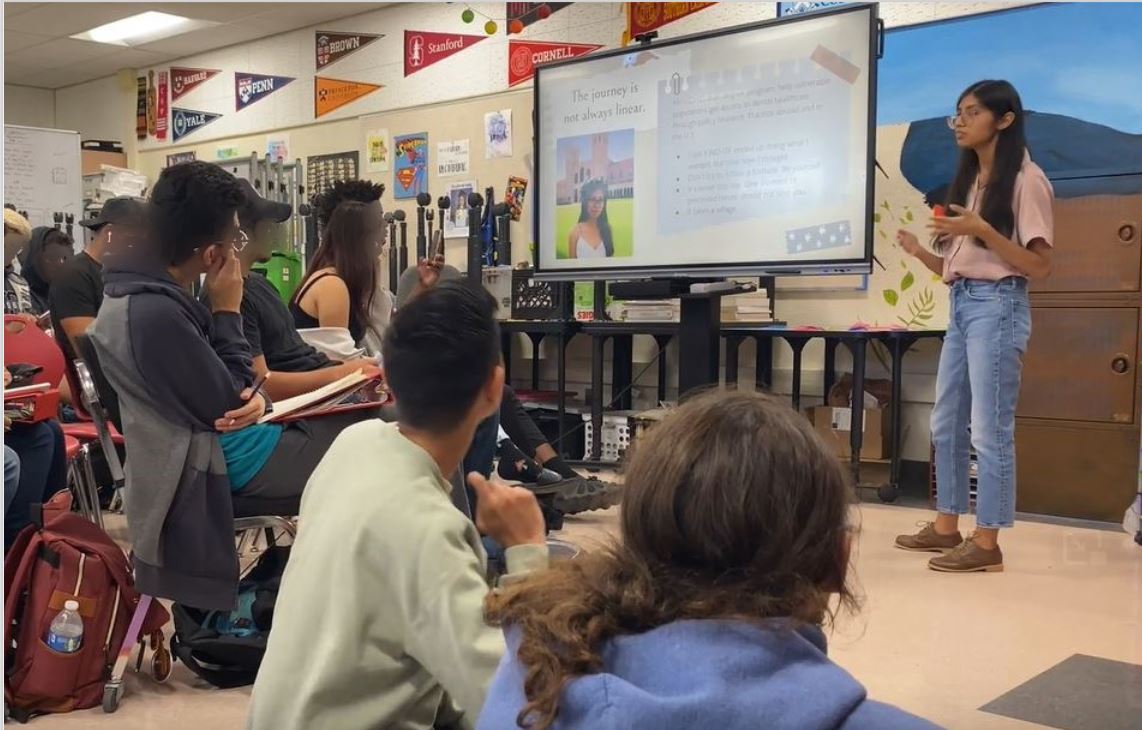 Last month, I visited my old high school in Compton and spoke to students about my journey in public health, navigating college, and how the road is not always linear— especially as a first-gen student.

Looking forward to seeing the even greater things they accomplish.