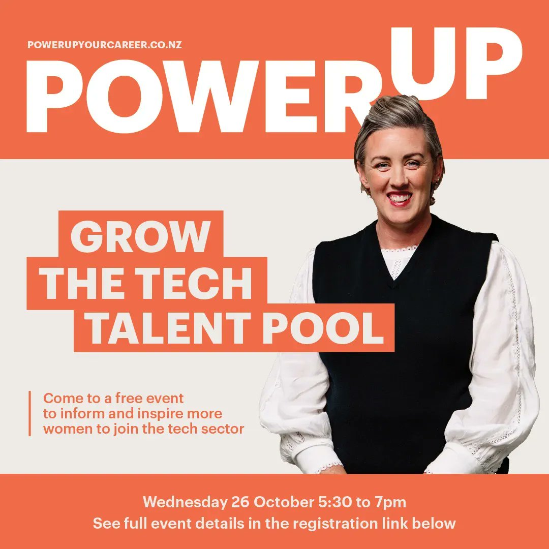 There's still time to sign up for the next PowerUp tech business event @wetools on October 26th. Tech companies hiring: there are women starting off in tech or transitioning from skilled careers into tech and looking to make connections and get advice. buff.ly/3CUGDAK