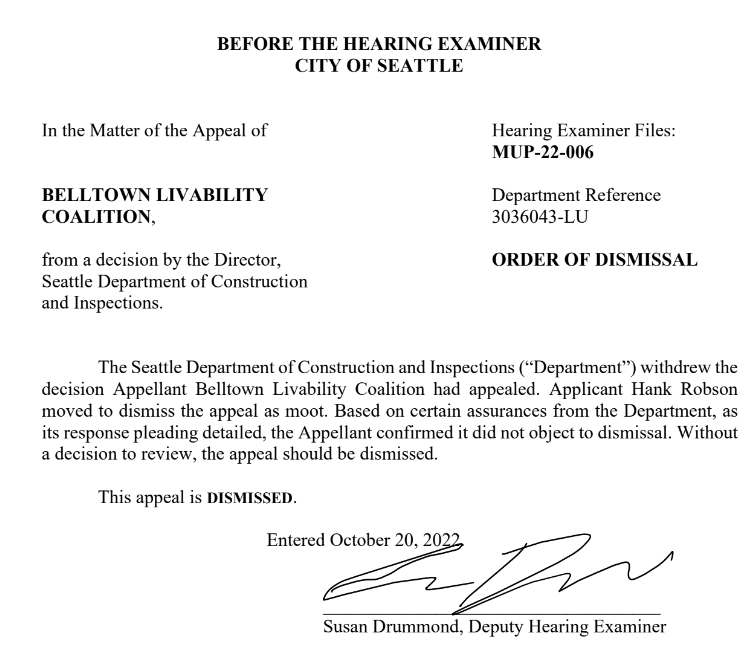 HearingSeattle's tweet photo. UPDATE: This appeal has been dismissed after the City of Seattle has withdrawn the land use decision around 2616 Western Avenue. The project applicant is set to provide additional information for a new decision. The appeal could come back as soon as that new decision is issued. https://t.co/ExPtiqKTBX
