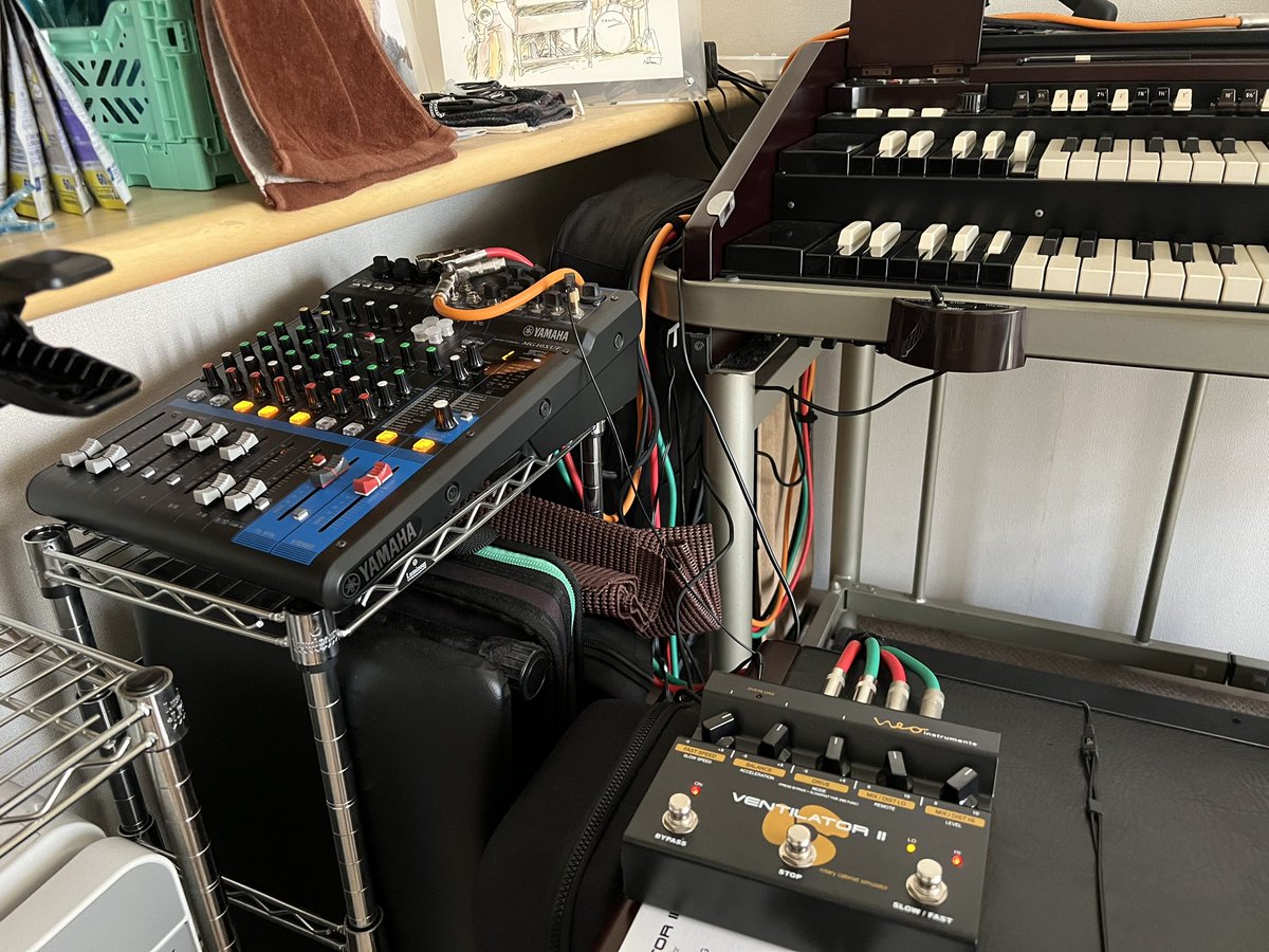 OrgKbSyPf's tweet photo. 122を使った自分の演奏動画を観ながら・聴きながらのパラメーター作り。
Leslie Fast→Slow は、ゆっくりとホワンホワン?戻って来てほしいんだよな、やっぱり。
#ventilator2 https://t.co/xbcgiQBIzN