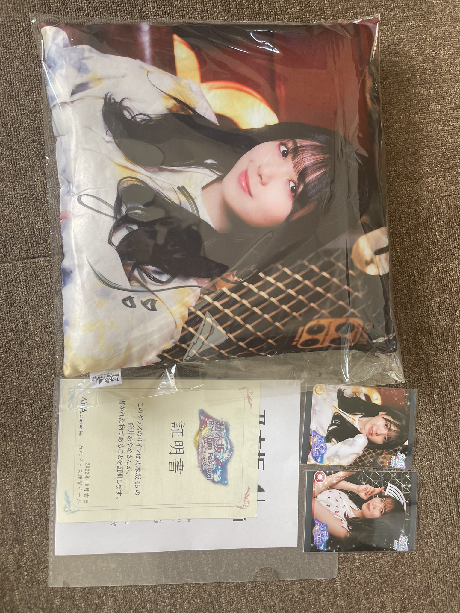 早川聖来 直筆サイン アクアフォトフレーム 証明書付 乃木フェス 生写真 乃木坂 最終値下げ 早川聖来 直筆サイン オリジナルアクアフォト