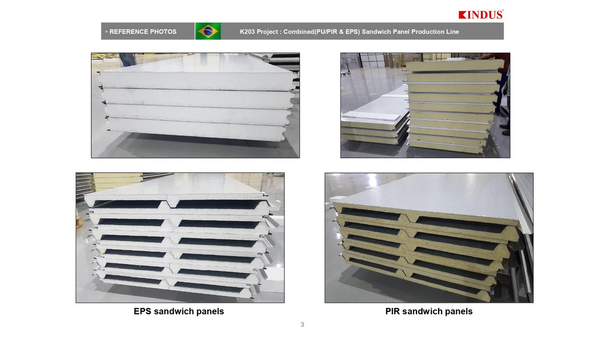 KindusKorea's tweet photo. I would like to introduce about the 'Combined(#EPS &amp; #PIR) #Sandwich #Panel #Production #Line' we supplied to #Brazilian client recently;

Website : https://t.co/yTpxeoKu9W
YouTube : https://t.co/3oAnQnF3Pb https://t.co/Twkv8XV6We
