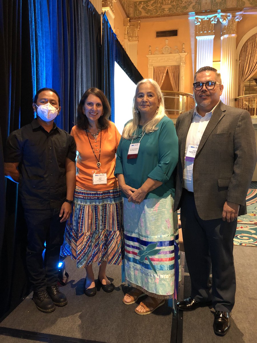 #OHA2022 plenary of “Walking through the Fire: Indigenous Perseverance in an Epoch of Turmoil” with Drs. David W. Barillas Chón, Farina King, Denise Lajimodiere, and José M. Aguilar-Hernández