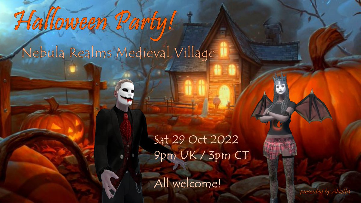 sandragora1's tweet photo. Nebula Realms...

We like to party 🥳
Next Halloween event at Medieval Village 🎃 https://t.co/gGCUolqXJo