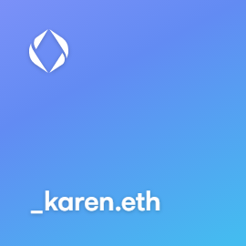 _karen bought for 0.045 ETH on ens.vision #ENS #ensdomains #EnsNames

ens.vision/name/_karen
