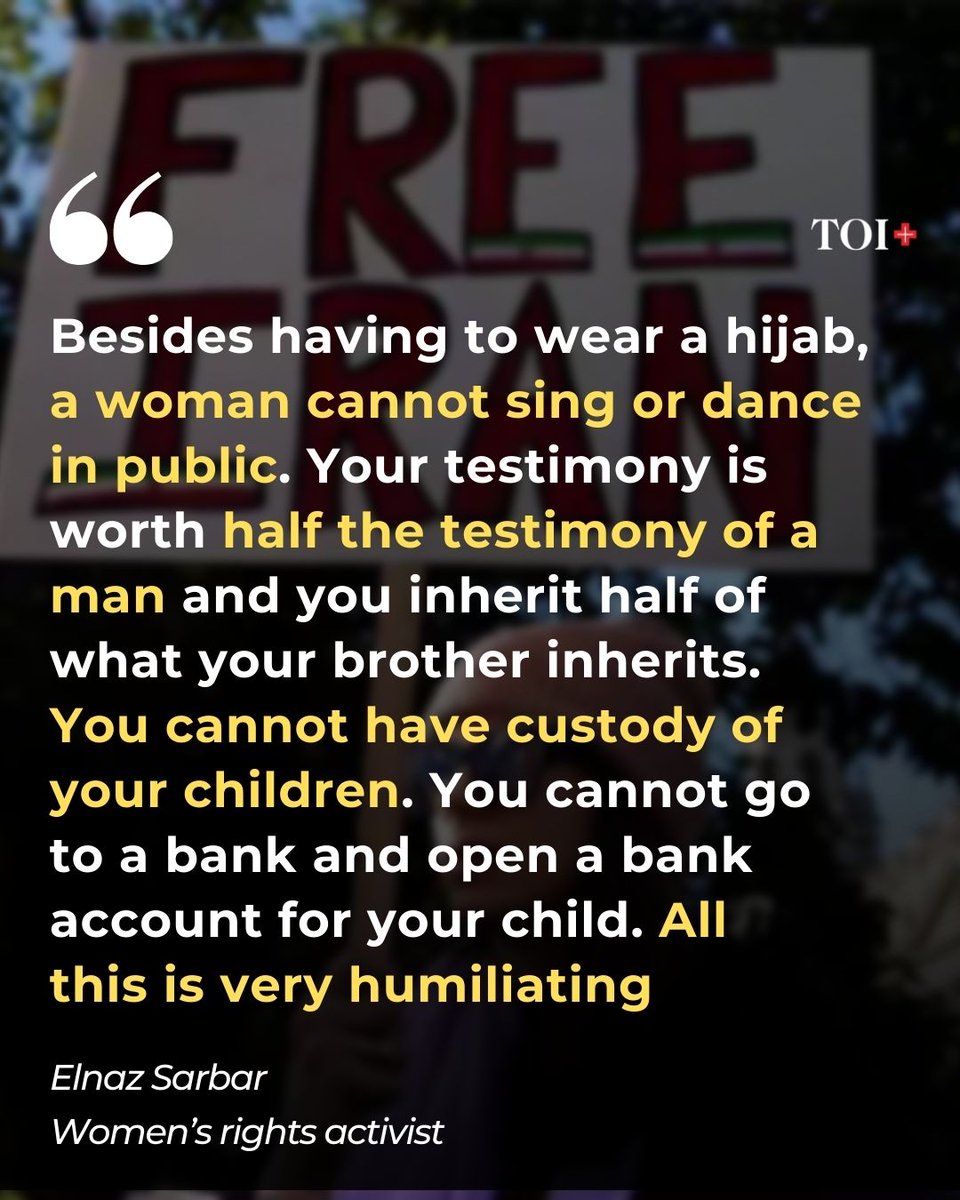 TOI Plus on Twitter "ElnazSarbar, a women’s rights activist, talks