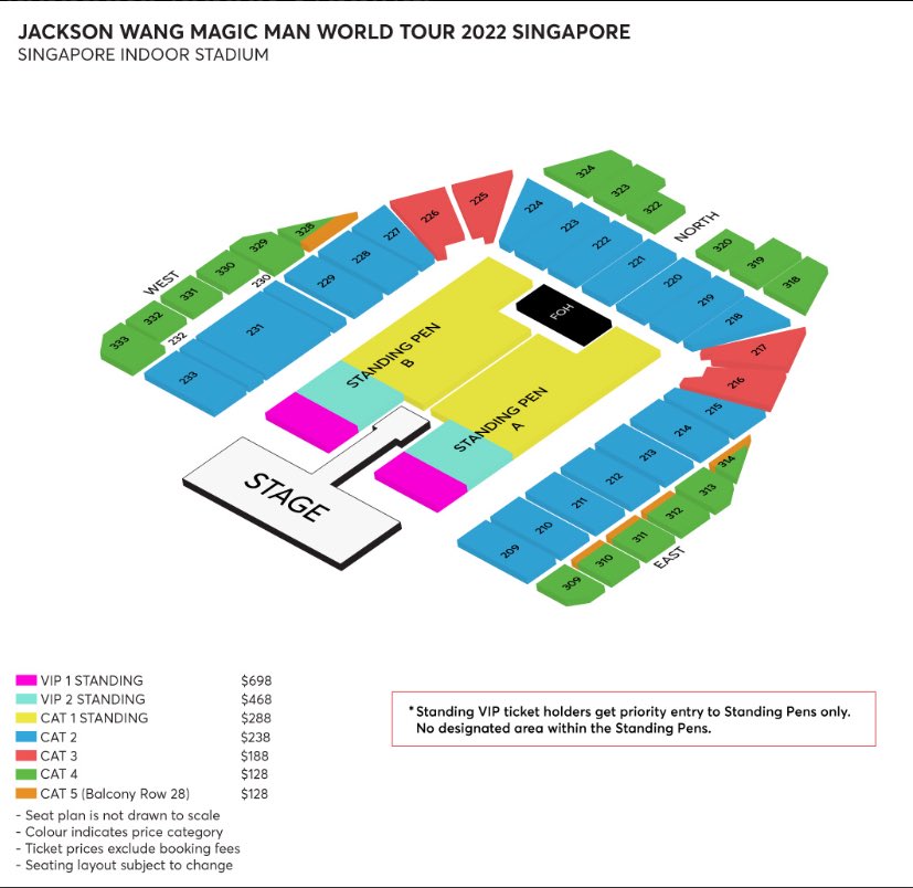 #MAGICMAN WORLD TOUR 2022 SINGAPORE ON SALE NOW! . Get your tickets: ticketmaster.sg/activity/detai… . Date: December 23, 2022 Venue: Indoor Stadium, Singapore . THE TIME HAS COME … FINALLY MAGICMAN in SINGAPORE . #MAGICMANWorldTour #JacksonWangWorldTour