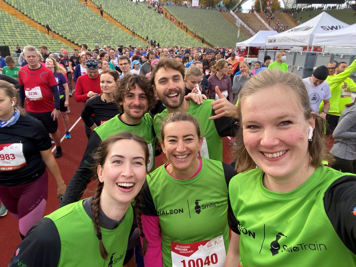 We ran for smiles! Almost 40 Haleon colleagues started at the Munich Marathon, running to raise funds for our chartity partner @Smiletrain, a world-leading cleft charity. The money they have raised so far will enable 30 children to have a life-changing surgery. #rungmm