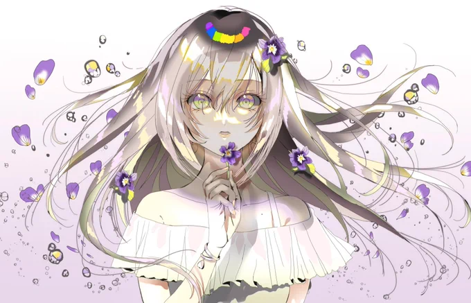 菫。(再掲)#オリジナル#菫 