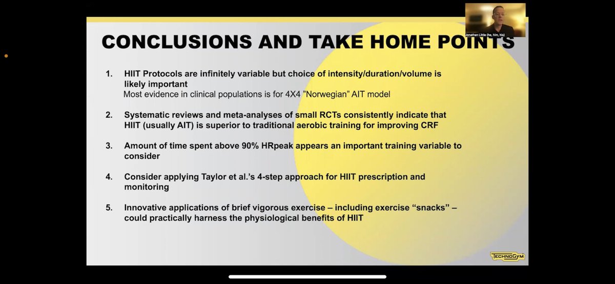 PTtweets_'s tweet photo. Attended the most prestigious @ACSMNews’s webinar on ‘High-intensity interval training (HIIT):
Applications in Chronic Disease’, absolutely the best event I've attended online in recent times, glimpses of the same 👇🏼👇🏼👇🏼

#ACSMwebinar https://t.co/i9cclmGzPK