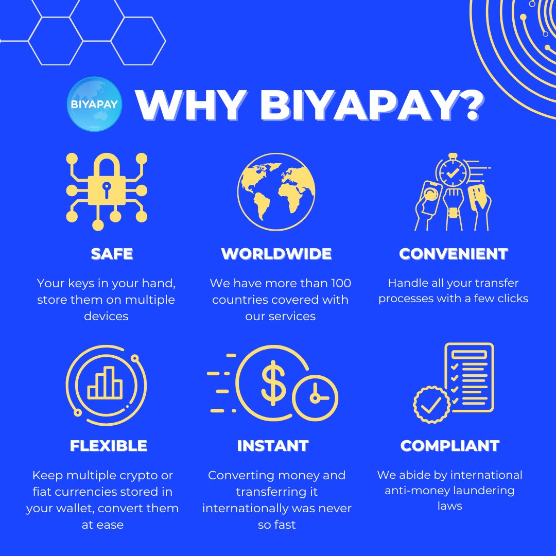 BiyaPayGlobal's tweet photo. Why #Biyapay?

Learn more: https://t.co/AWiFZBh1Wt
.
.
.
.
.
.
.
.
.
.
#BIYAPAYFamily #BIYAPAYSTOCKMARKET #cryptocurrency #crypto #token #digitalwallet #biyapay #trading #bitcoin #usdt #eth #cryptotrader #cryptominer #tradingtips #stockmarket #cryptoworld #cryptonews #stockholm https://t.co/dEq47MaJGk