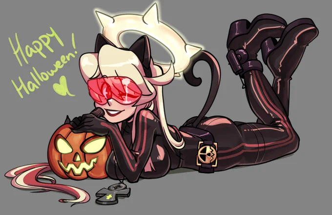 Happy Halloween!It's ya girl, Jacko-- bonus points if you know where the outfit is from#GuiltyGearXrd #HappyHalloween 