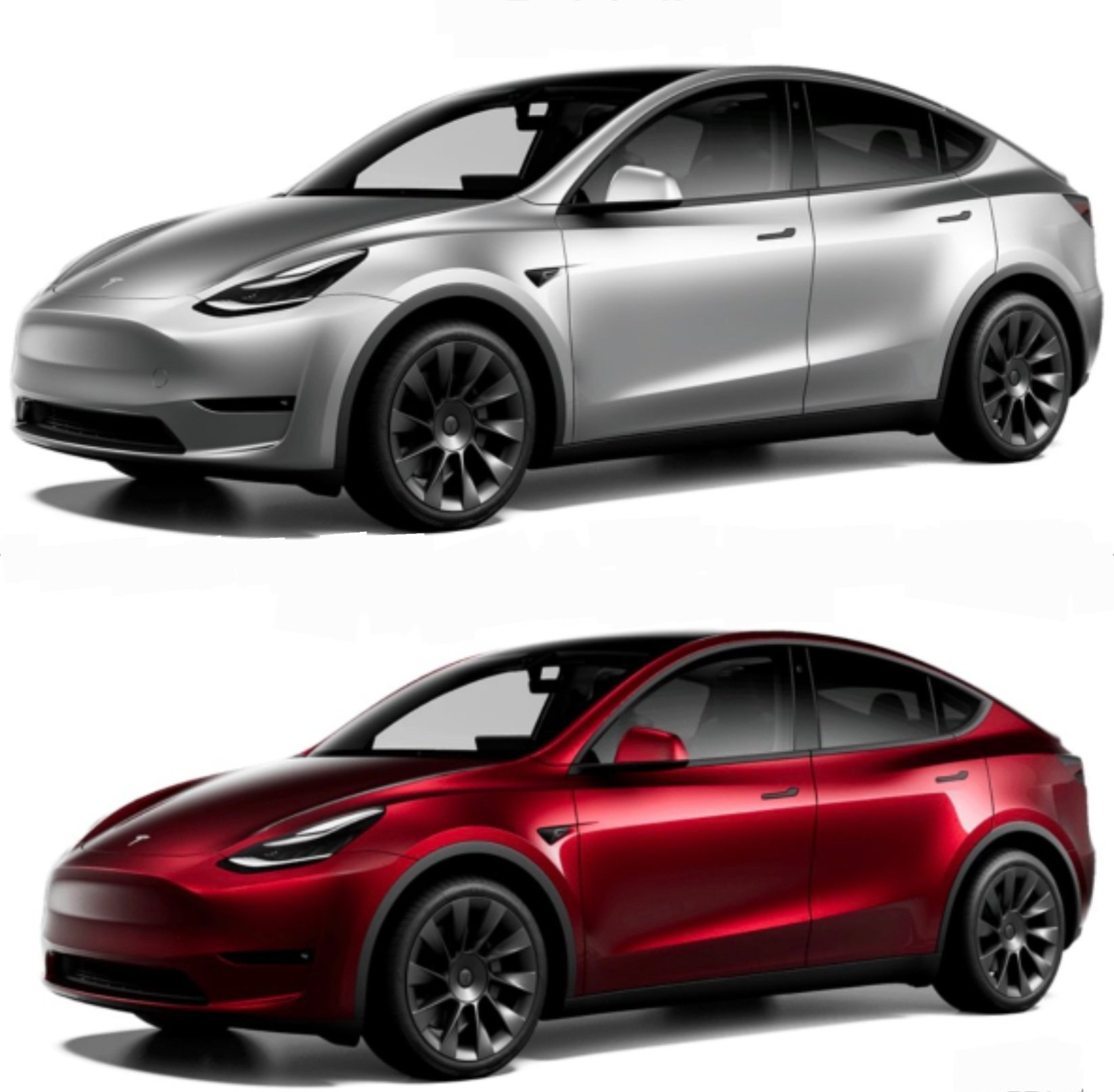 New Tesla Model Y Colors: Quicksilver & Midnight Cherry Red - T
