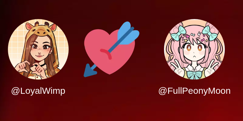 LoyalWimp's tweet photo. My Twitter Crush is: @FullPeonyMoon

Find yours at https://t.co/AEInNTwZiS

⠀ https://t.co/u2AxSRPkMC