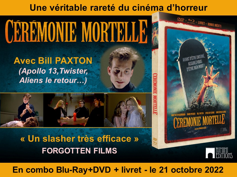 RiminiEditions's tweet photo. 𝐂𝐄𝐑𝐄𝐌𝐎𝐍𝐈𝐄 𝐌𝐎𝐑𝐓𝐄𝐋𝐋𝐄 (1983)
Disponible dès aujourd'hui en édition limitée digipack DVD + BLU-RAY + livret, dans notre collection ANGOISSES
#CérémonieMortelle #Mortuary #HowardAVEDIS #BillPAXTON #CollectionANGOISSES #Horreur #Épouvante #BLURAY #DVD https://t.co/jhGuuU3QY7