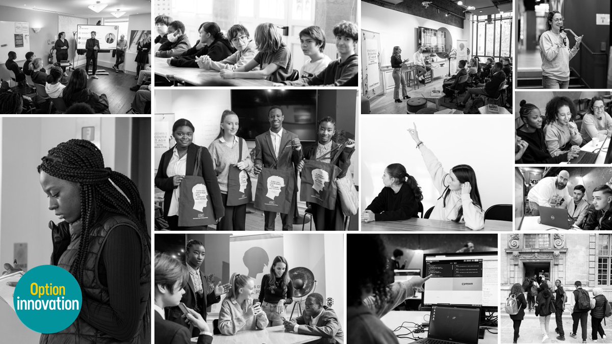 Paris_and_Co's tweet photo. Clap de fin de la 8e édition de #OptionInnovation : le rendez-vous innovation de la rentrée pour les collégiens et lycéens !
🙏 Un immense merci à tous les lieux qui ont proposé de leurs temps pour échanger avec plus de 20 000 jeunes.
Retour en images https://t.co/dCxL1JAy4k https://t.co/1Wu143OZZc