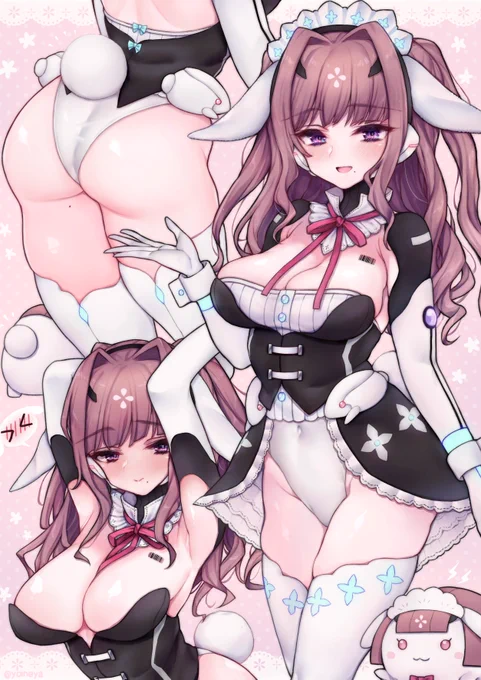 ピンク色にしがちなうちのこズ #あなたのぴんく色の作品を見せてください 