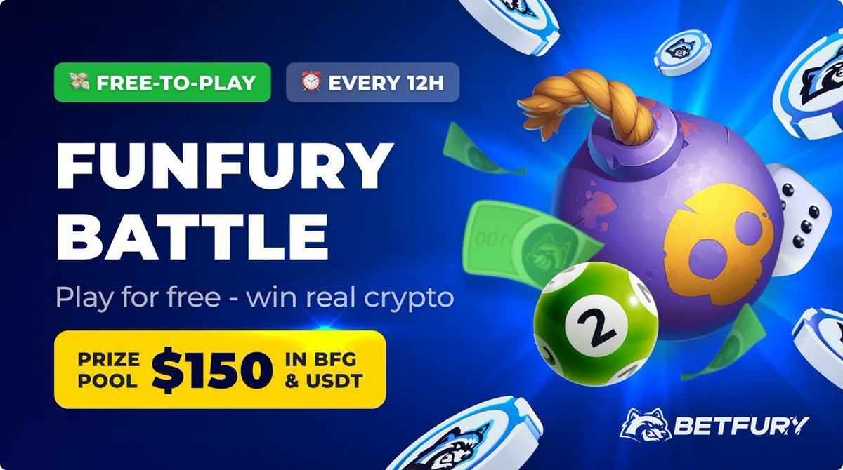 Ledakan #FunFury #Battle $150
login and menangkan
Mainkan semua #Game In-House🎲
dengan FunFury - dapatkan #crypto nyata!

12 JAM | 2 Pertempuran per Hari

 KLIK❤️ jika suka
#BetFury  #BTC #BNB #USDT #ETH #TRX 
@Lux_____Sky <a href="/Fier1012/">#FI ER</a> <a href="/coinkit_/">CoinKit</a> mon 5 50 btc