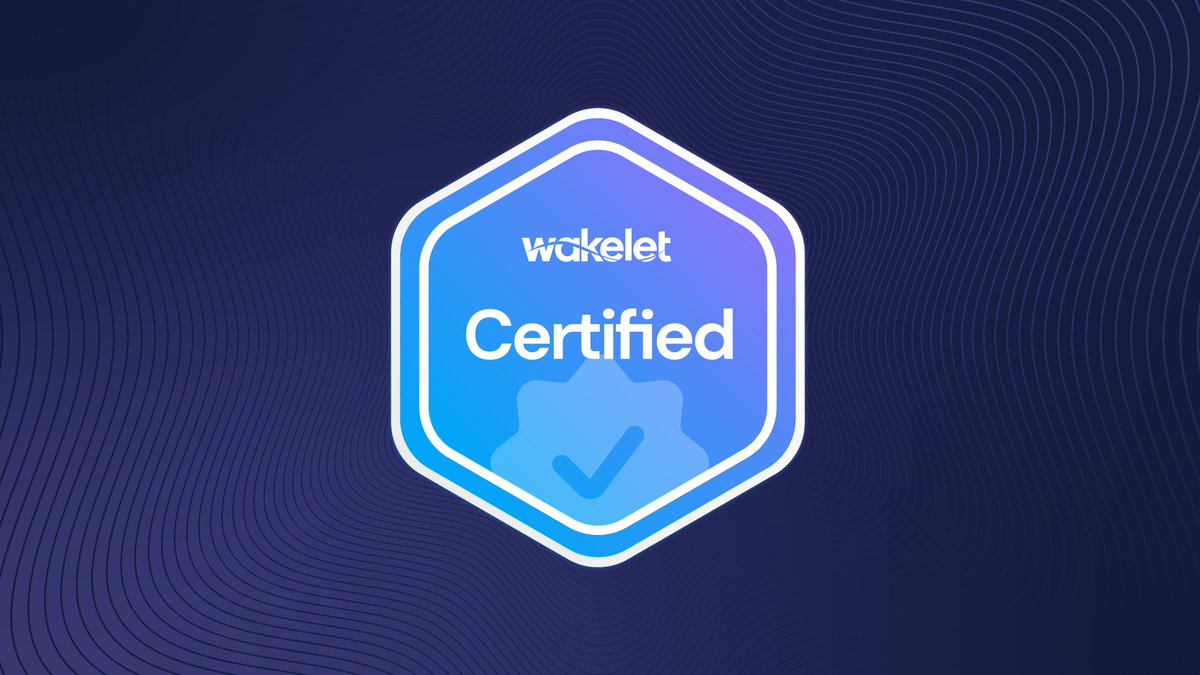 Yay! Certified again for this year. Let's keep 🏄🏻‍♂️ 🌊#WakeletWave @wakelet