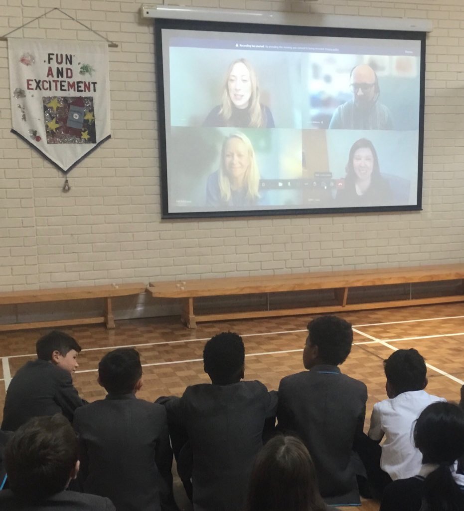 JewellAAT's tweet photo. Year 6 had the amazing opportunity to take part in a VIP @PrimaryFutures activity where they met three special guests! Children’s Commissioner: @Rachel_deSouza, Founder of @minifirstaiduk: Kate Bell and the Director of Watford Palace Theatre: James Williams! @AspirationsAT https://t.co/yTLmxyKuaM