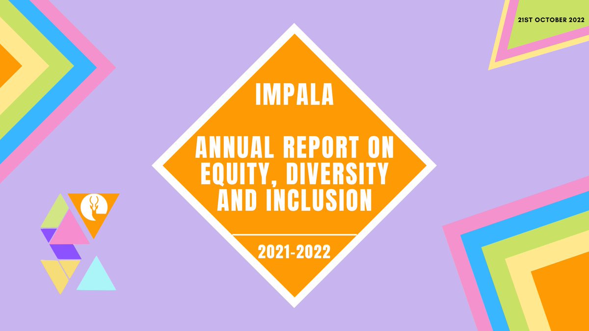 Our annual report on #equity, #diversity & #inclusion is out! We look back at the work done over the past 12 months, focusing on successful projects & campaigns, as well as areas which still need to be improved. Statement👉bit.ly/3DgJwgR Report👉 bit.ly/3gojpeU