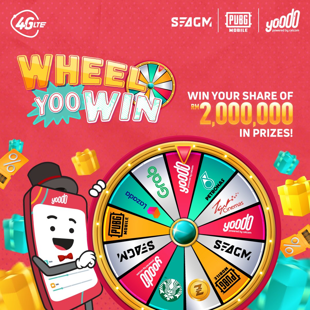 SiennyLovesDraw's tweet photo. #Spin for #Chance to #Win RM2๏ธโฃmillion Worth of #Prizes ๐๐ @yoodoMY #wheelyoowin โธ๏ธ #blog #update #UpdateBlog ๐ https://t.co/8M9z94FXMf #yoodoityourway #youdoitbetter @SEAGM @pubgmobilemy #telco #Telecommunications #mobile #technology #tech #digital #Tokengiveway #appreciation https://t.co/jiagbGfe77