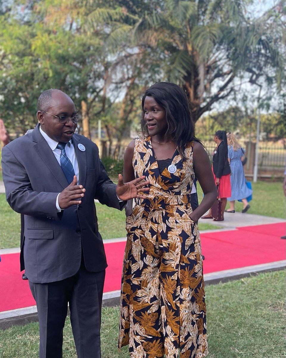 Victorialihiru's tweet photo. @WiLDAFTz 25th anniversary.
A light moment with Dr. Damas Ndumbaro, the Minister for Legal and Constitutional Affairs, former Dean, and office mate at the Faculty of Law of the @open_univ_tz
#wildaf25
#25yearsofwildaf https://t.co/nr7y9VuClK
